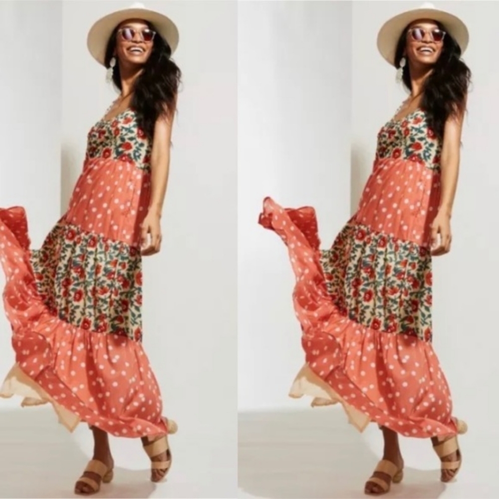 Roller Rabbit VINE FLORAL DAKOTA Maxi size L ALTERED